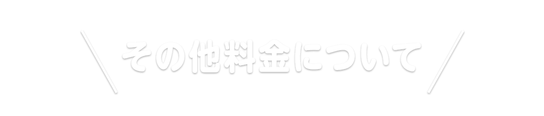 その他料金について