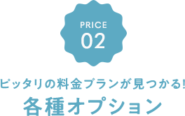 ピッタリの料金プランが見つかる！ 各種オプション
