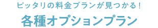 ピッタリの料金プランが見つかる！ 各種オプションプラン